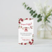 小さな恋人のバレンタインガールの赤ちゃんシャワー エンクロージャーカード (スタンド正面)