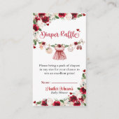 小さな恋人のバレンタインガールの赤ちゃんシャワー エンクロージャーカード (正面)