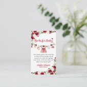 小さな恋人のバレンタインガールの赤ちゃんシャワー エンクロージャーカード (スタンド正面)