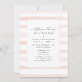 小さな恋人のバレンタインデーの女の子の赤ちゃんシャワー 招待状 (正面)