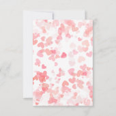 小さな恋人のバレンタインデーの赤ちゃんシャワー サンキューカード (裏面)