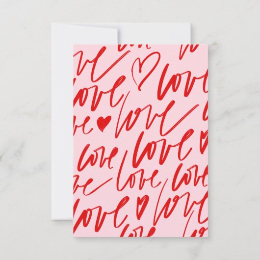 小さな恋人のバレンタインデーの赤ちゃんシャワー サンキューカード (裏面)