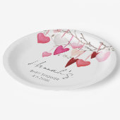 小さな恋人のバレンタインデーシャワー ペーパープレート (アングル)