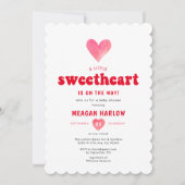 小さな恋人のバレンタインデーシャワー 招待状 (正面)