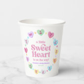 小さな恋人のバレンタインデー赤ちゃんシャワー 紙コップ (正面)