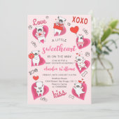 小さな恋人のバレンタインパピーベイビーシャワー 招待状 (スタンド正面)