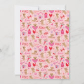 小さな恋人のバレンタインパピーベイビーシャワー 招待状 (裏面)