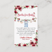 小さな恋人のバレンタインボーイ赤ちゃんシャワー エンクロージャーカード (正面)