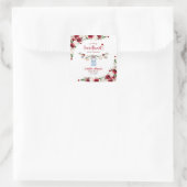 小さな恋人のバレンタインボーイ赤ちゃんシャワー スクエアシール (バッグ)