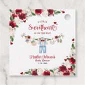 小さな恋人のバレンタインボーイ赤ちゃんシャワー フェイバータグ (裏面)