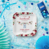 小さな恋人のバレンタインボーイ赤ちゃんシャワー ペーパープレート (パーティー)