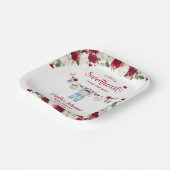 小さな恋人のバレンタインボーイ赤ちゃんシャワー ペーパープレート (傾斜あり)