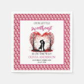 小さな恋人のバレンタイン スタンダードカクテルナプキン (正面)