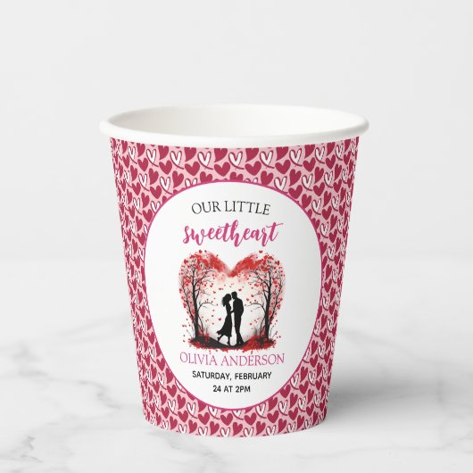 小さな恋人のバレンタイン 紙コップ (正面)