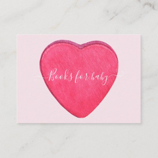 小さな恋人の本ベビーチケット エンクロージャーカード (裏面)