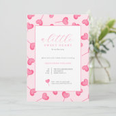 小さな恋人の赤ちゃんシャワー招待状 招待状 (スタンド正面)