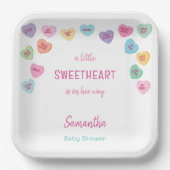 小さな恋人の赤ちゃんシャワー ペーパープレート (正面)