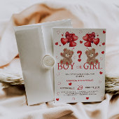 小さな恋人は気球を持つ性別が明らかにする 招待状