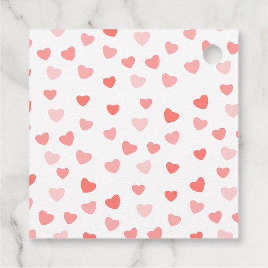 小さな恋人 |バレンタインデーの赤ちゃんシャワー フェイバータグ (裏面)