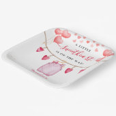 小さな恋人 |バレンタインデーの赤ちゃんシャワー ペーパープレート (傾斜あり)