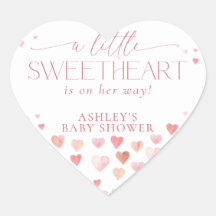 小さな恋人、ピンクの女の子の赤ちゃんシャワー