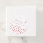 小さな恋人、ピンクの女の子の赤ちゃんシャワー フェイバータグ (インサイチュ)