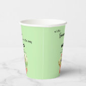 小さな恐竜が赤ちゃんのシャワーを途中にある 紙コップ (右)