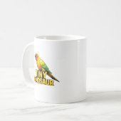 小さな恐竜のオキナインコ コーヒーマグカップ (正面左)