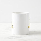 小さな恐竜のオキナインコ コーヒーマグカップ (中央)