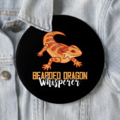 小さな恐竜の泡立て器ペット爬虫類愛人髭 缶バッジ (インサイチュ)