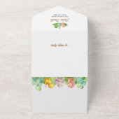 小さな恐竜の赤ちゃんシャワー オールインワン招待状 (外側)