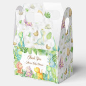 小さな恐竜の赤ちゃんシャワー フェイバーボックス (オープン)