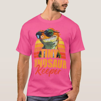 小さな恐竜の飼育員動物愛好家クレステッドGecko Bo Tシャツ