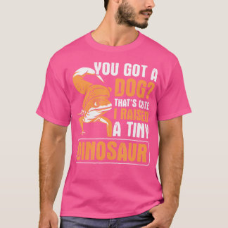 小さな恐竜のGeckoヘルペトロジー爬虫類Lを育てた Tシャツ