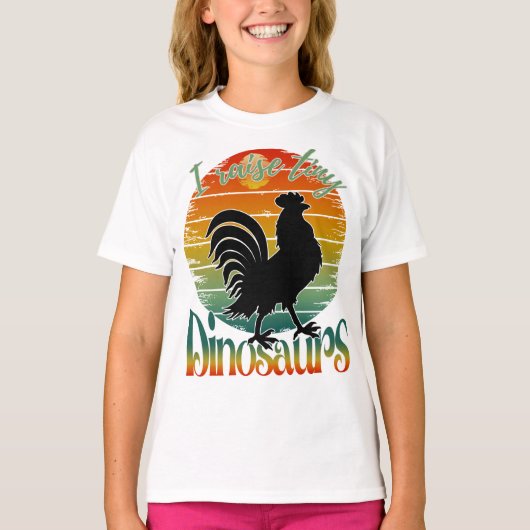 小さな恐竜を育てています Tシャツ (正面)