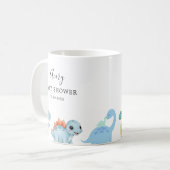 小さな恐竜 かわいいベビーシャワー コーヒーマグカップ (正面左)