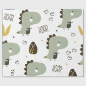 小さな恐竜 ラッピングペーパー (フラット)