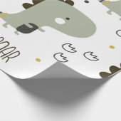 小さな恐竜 ラッピングペーパー (角)