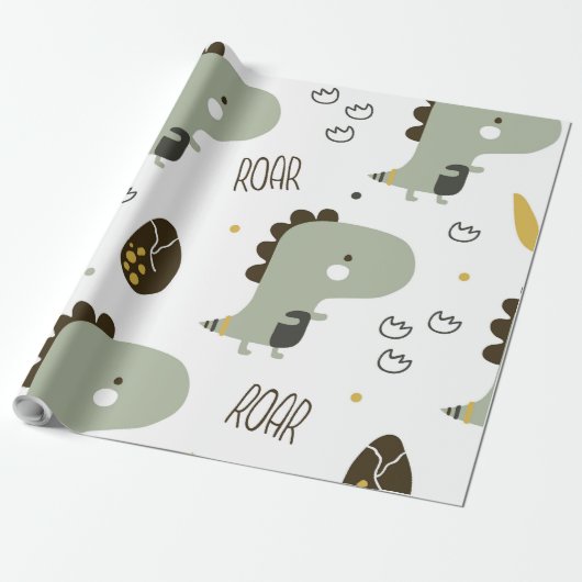 小さな恐竜 ラッピングペーパー (アンロールド)
