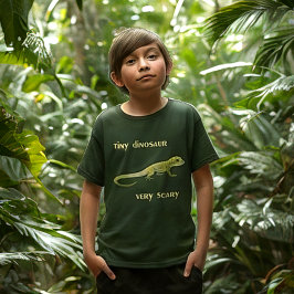 小さな恐竜、非常に怖い Tシャツ