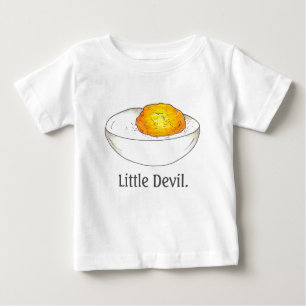 小さな悪魔の卵詰まったピクニックフード ベビーTシャツ