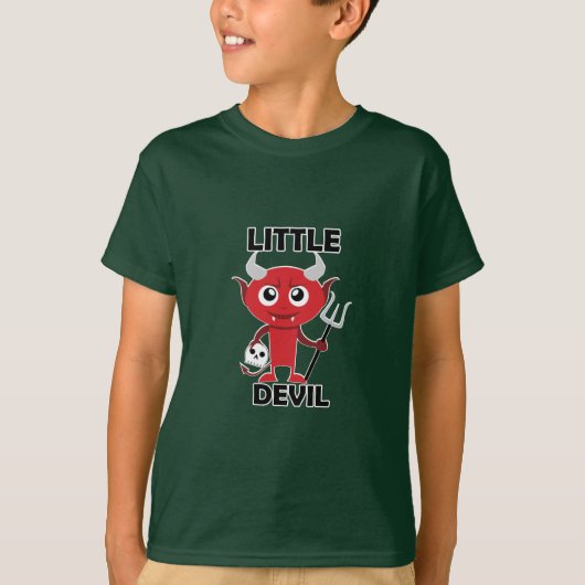 小さな悪魔 - キッズ向けベーシックTシャツ Tシャツ (正面)