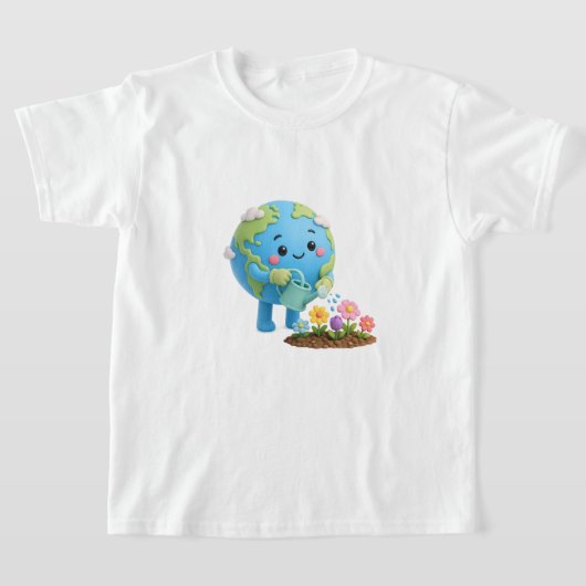 小さな惑星のガーデナー Tシャツ (レイダウン)