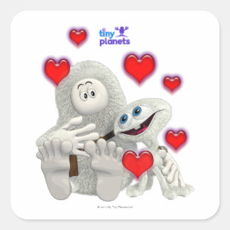 小さな惑星必要なのは愛 スクエアシール