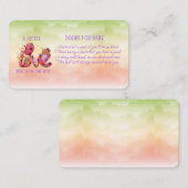 小さな愛のバグが赤ちゃんのシャワーの途中にある エンクロージャーカード (正面/裏面)