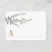 小さな愛のバグ野生の花の赤ちゃんシャワーエンクロージャ エンクロージャーカード (裏面)