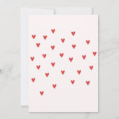 小さな愛の結晶 レッドボーイ ベイビーシャワー 招待状 (裏面)