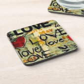 小さな愛の落書きを得る コースター (左側)