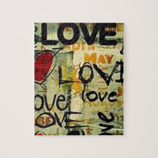 小さな愛の落書きを得る ジグソーパズル (縦)