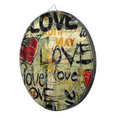 小さな愛の落書きを得る ダーツボード (正面右)